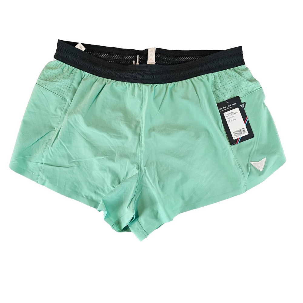 KORSA Women's Accelerate 3" Race Shorts Small Jade Green Walking Activewear NWT